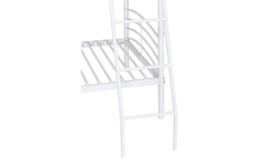 Metal Detachable Bunk Bed White Kids Beds at ASDA