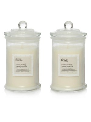 Home Sweet Vanilla Scented Jar Candle 2 pack Candles