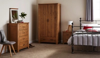 Helena Double Nickel Bed Chrome Furniture Offer at ASDA