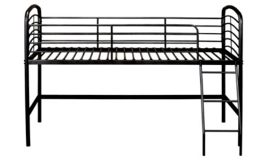 Home Metal Mid Sleeper Bed Black Beds at ASDA