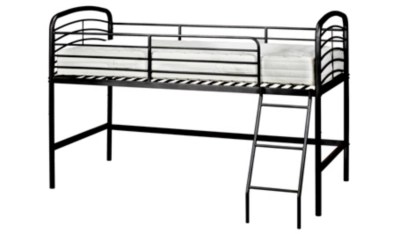 Home Metal Mid Sleeper Bed Black Beds at ASDA