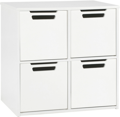 Alfie Storage Cube and 4 Drawers White Kids Bedroom at ASDA