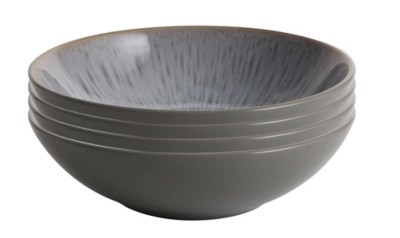 Grey Reactive Glaze Cereal Bowl Set of 4 at ASDA