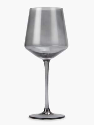Smokey Grey Wine Glass Set of 4 at ASDA