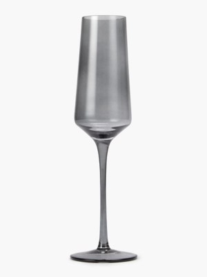 Smokey Grey Champagne Flute Set of 4 at ASDA