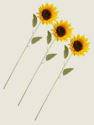 Sunflower Stem Set of 3 at ASDA