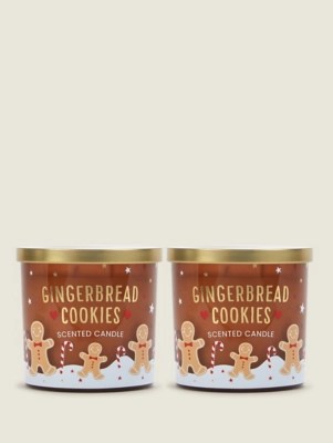 Gingerbread Cookies Decal Votive Candle Set of 2 at ASDA