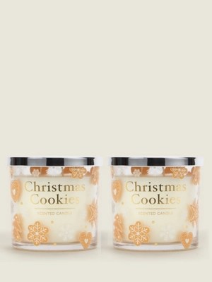 Christmas Cookies Decal Votive Candle Set of 2 at ASDA