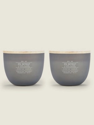 Grey Just Wellness No.3 Spa Retreat Votive Candle at ASDA