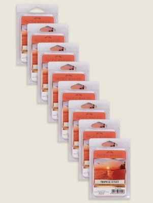 Pacific Wax Co. Wax Melts Tropical Sunset Set of 8 at ASDA