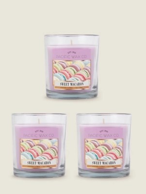 Pacific Wax Co. Small Jar Sweet Macarons Set of 3 at ASDA