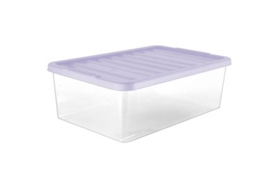 32L Underbed Storage Box and Heather lid Set of 3 at ASDA