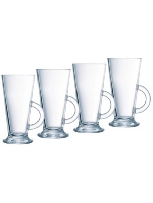 Café Latte Glass Set of 4 at ASDA