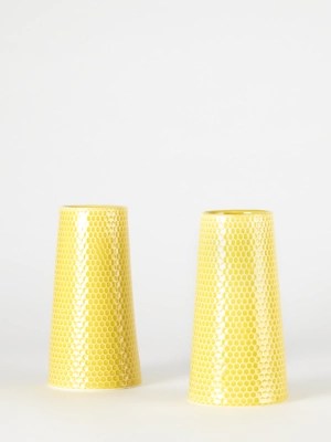 Yellow Vases Set of 2 at ASDA