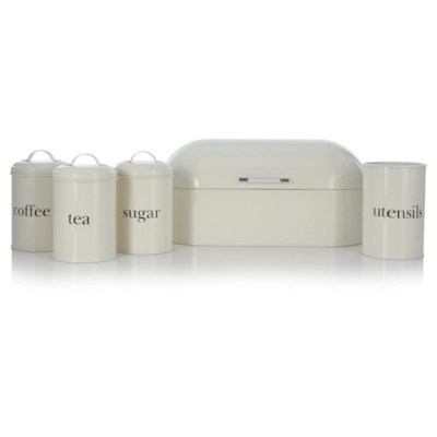 Home Cream 5 Piece Kitchen Accessories Set Kitchen & Food