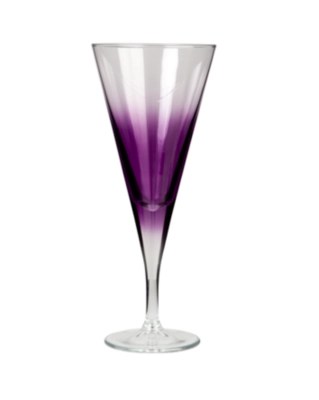 Home Graduated Purple Wine Glass 4 Pack Glassware