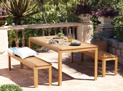 Sedona 3 Piece Classic 180x90cm Table & Bench Garden Furniture