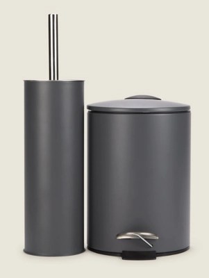 Matte Charcoal Bathroom Accessories Collection at ASDA