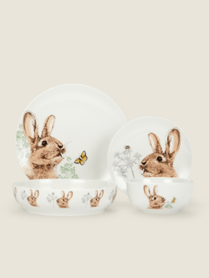 White Bunny Dining Collection at ASDA