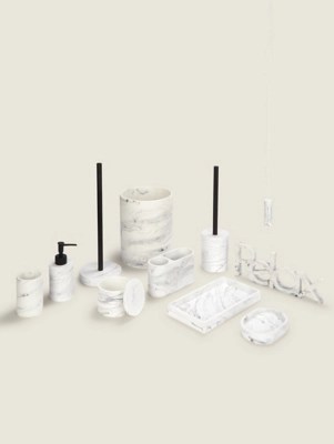 Black & White Marble Bathroom Collection at ASDA
