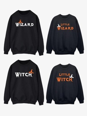 Matching NW2 Halloween Witch & Wizard Black Sweatshirt at ASDA