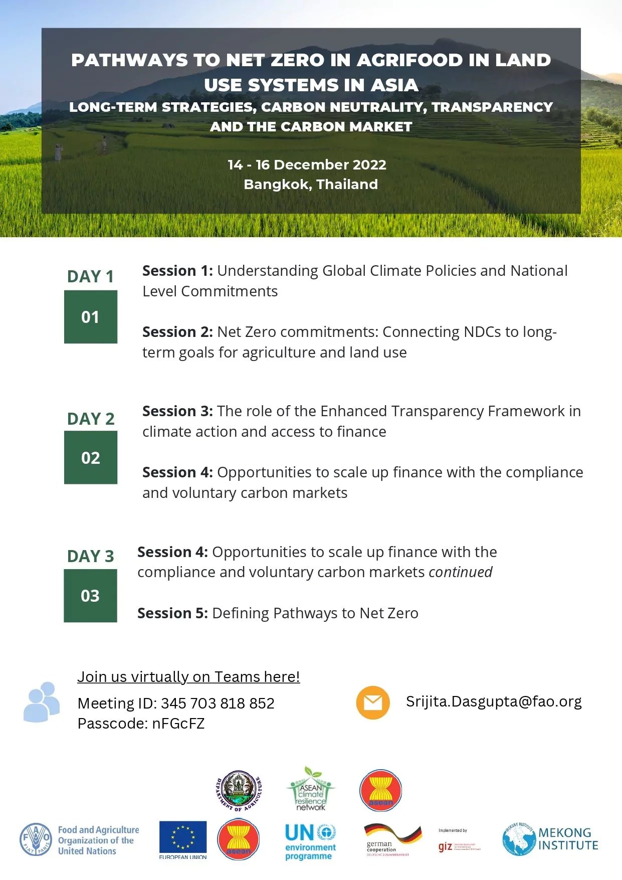 Pathways to Net Zero for Agrifood System and Land Use In Asia 14 16