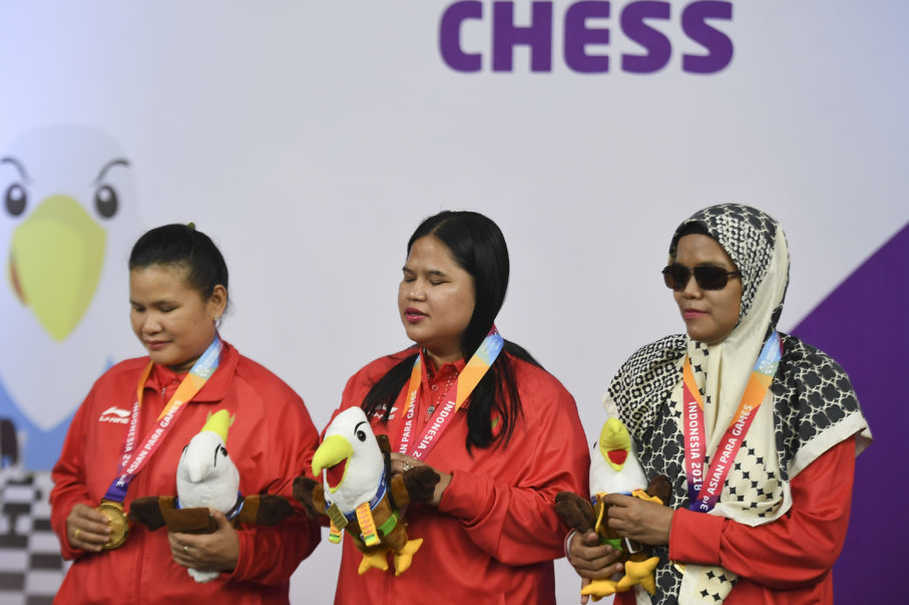ASIAN PARA GAMES JAKARTA Indonesia Wins 6 Gold Medals in Chess at