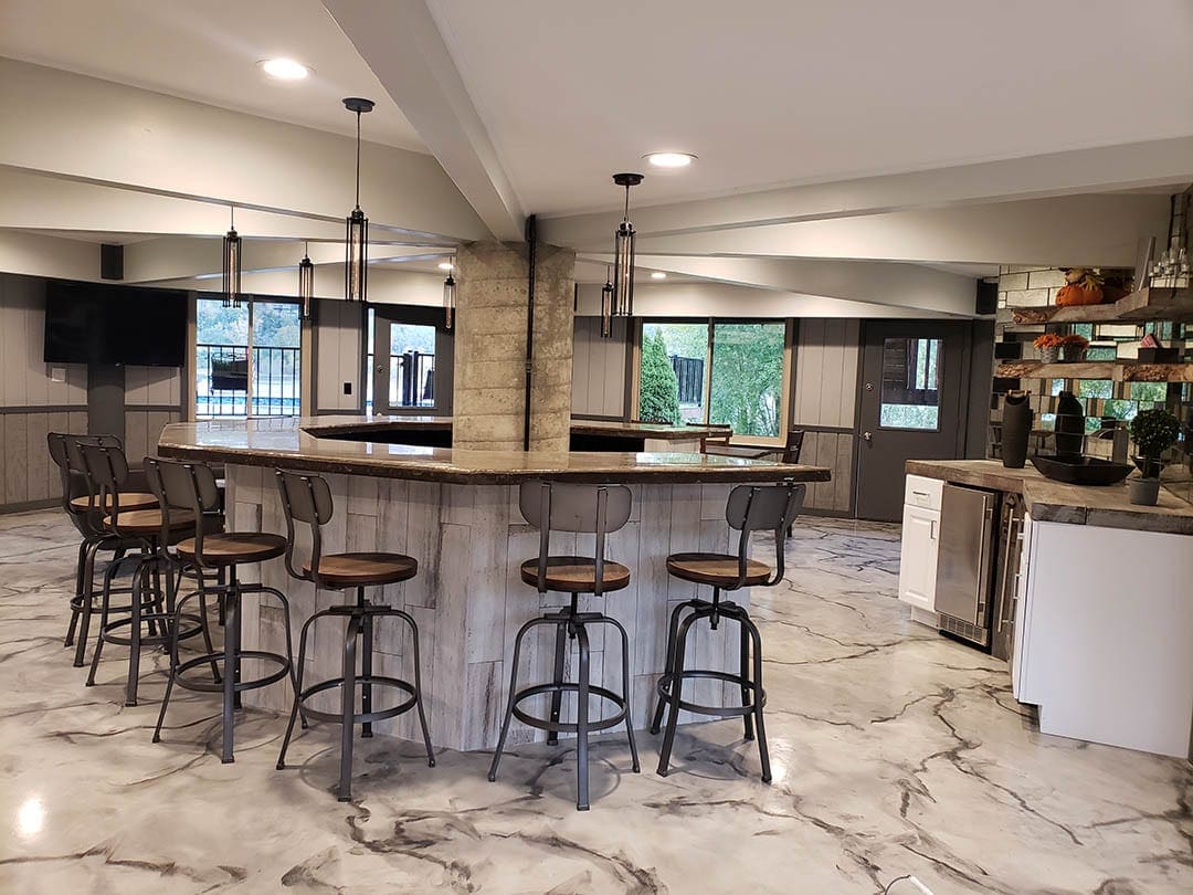 Metallic Marble Kitchen Floor Ase Floors