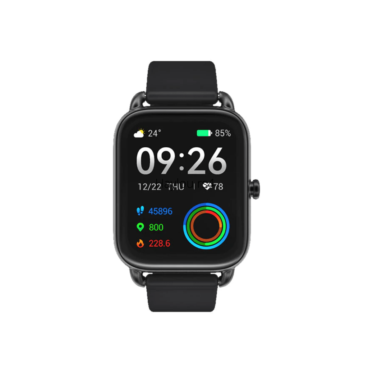 Haylou RS4 Plus Smartwatch With AMOLED Display Black