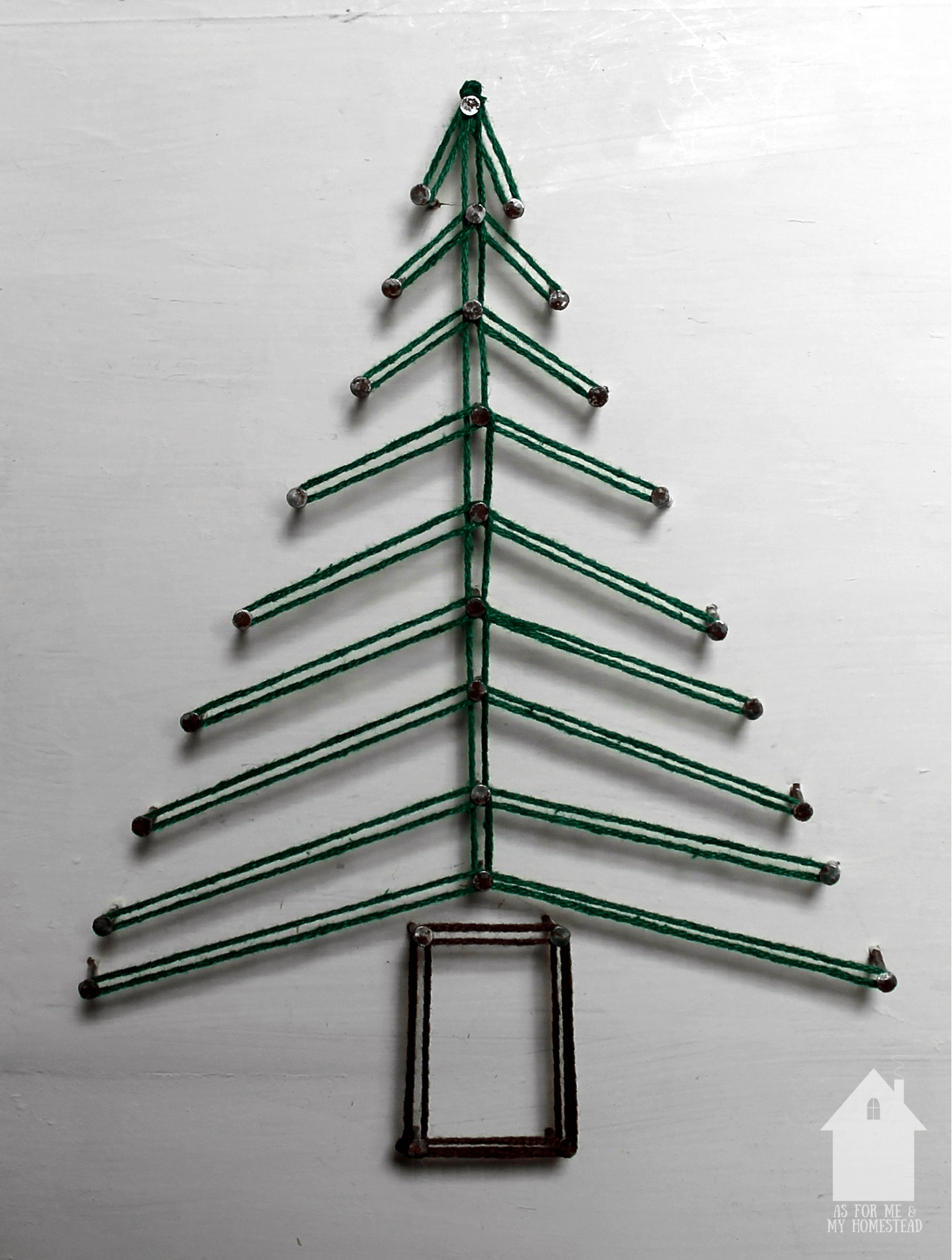 String Art Trees As For Me and My Homestead