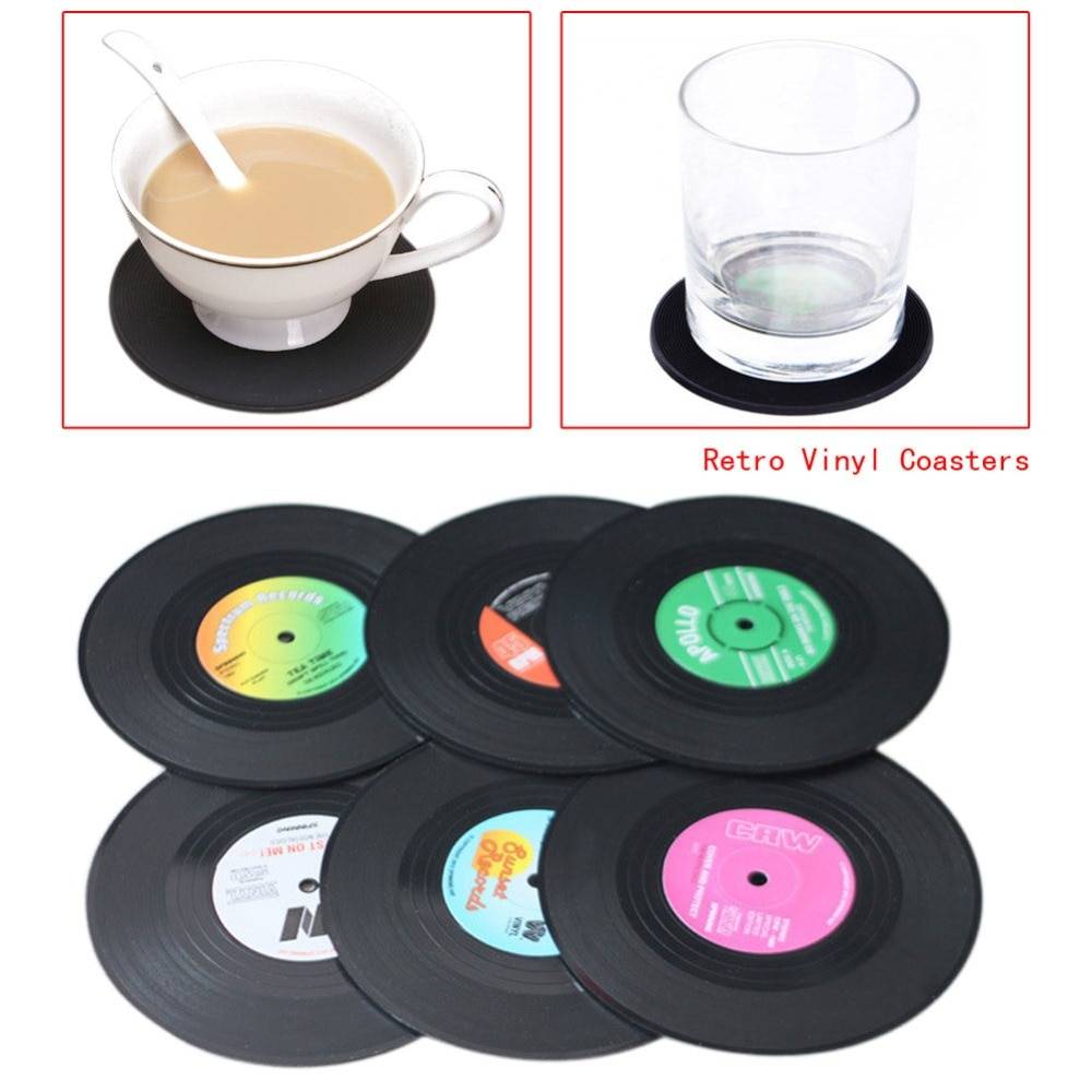 Vinyl Record Coasters
