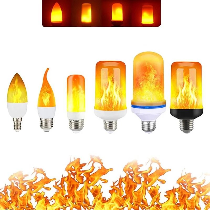 LED Flame Effect Light Bulb