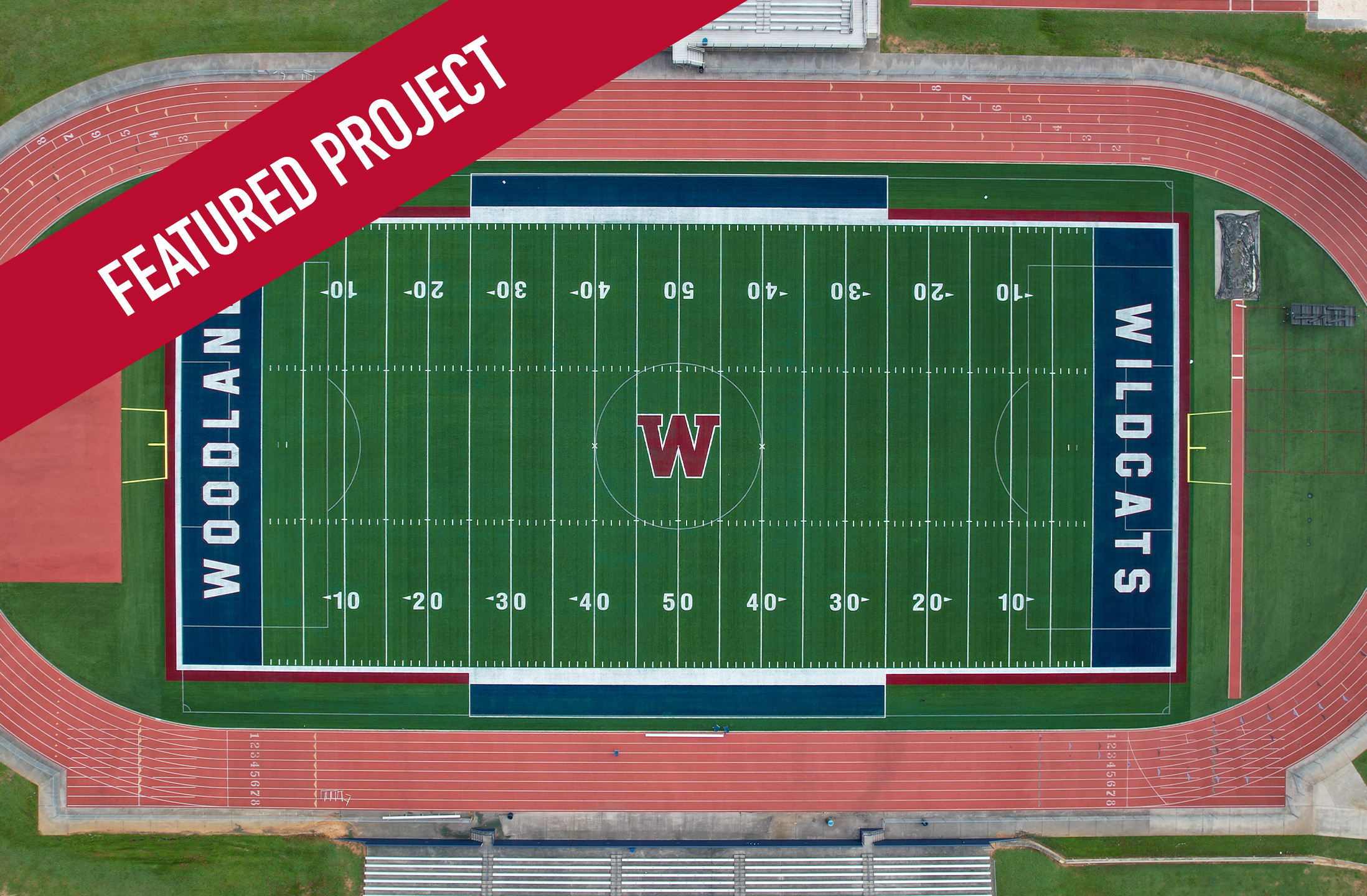 Woodland High School Advanced Sports Group Football Field Installation