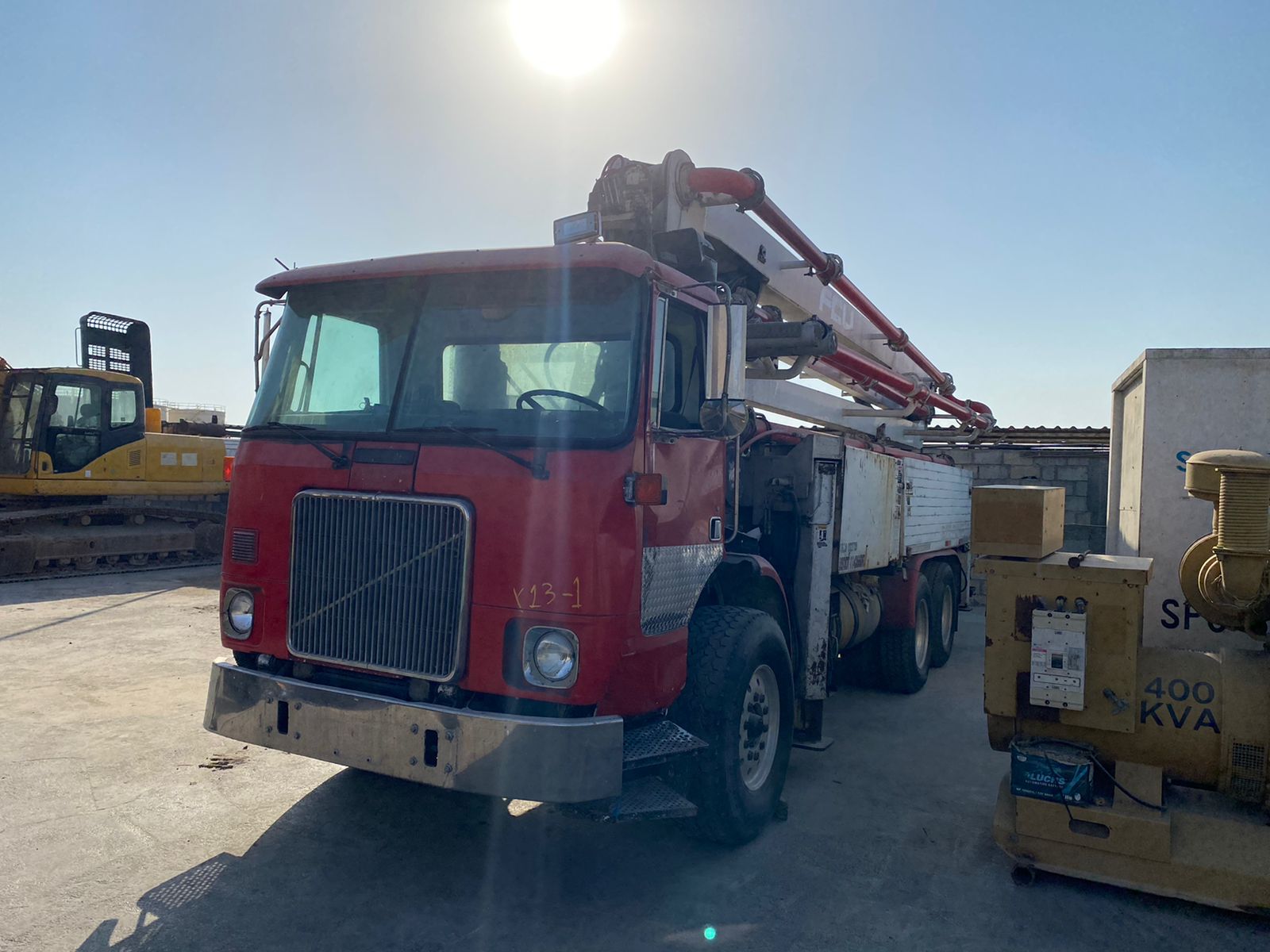 1995 SCHWING KVM 28M CONCRETE PUMP MOUNTED ON VOLVO TRUCK Abdulla