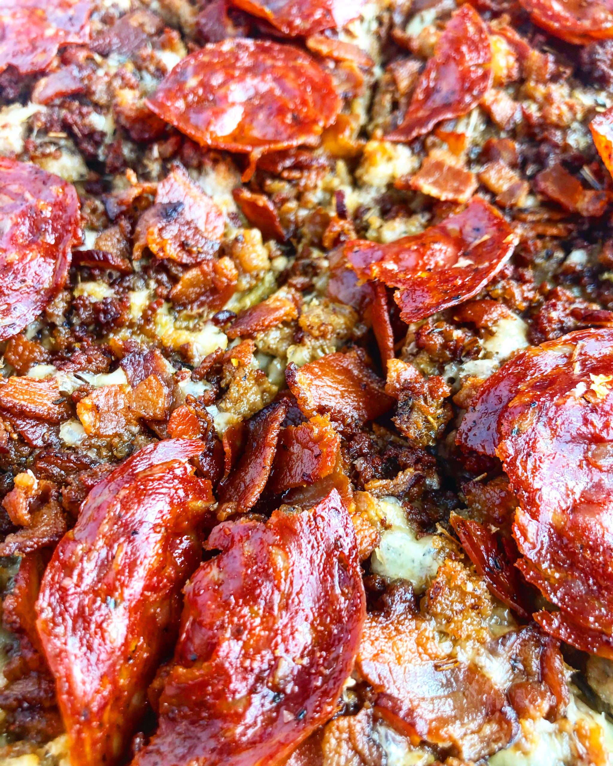 Savory Carnivore Pizza with Raw Cheese Ash Eats