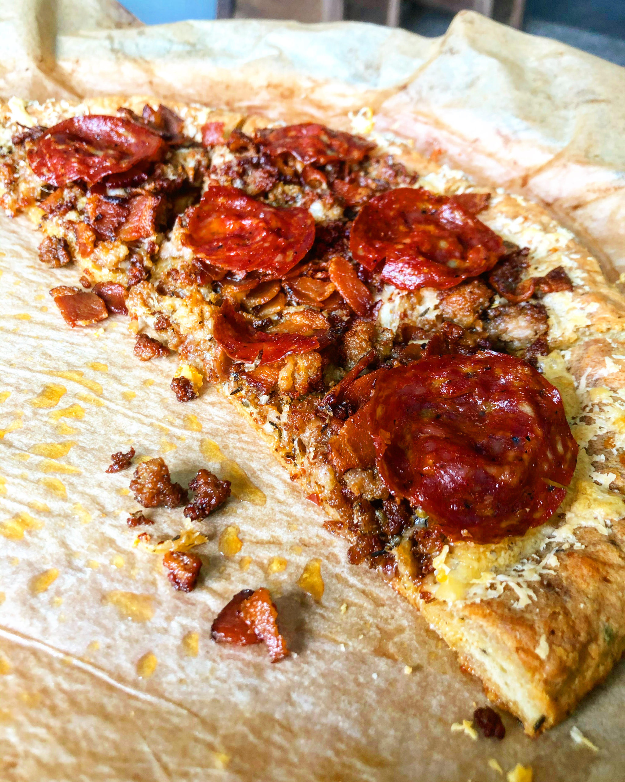 Savory Carnivore Pizza with Raw Cheese Ash Eats