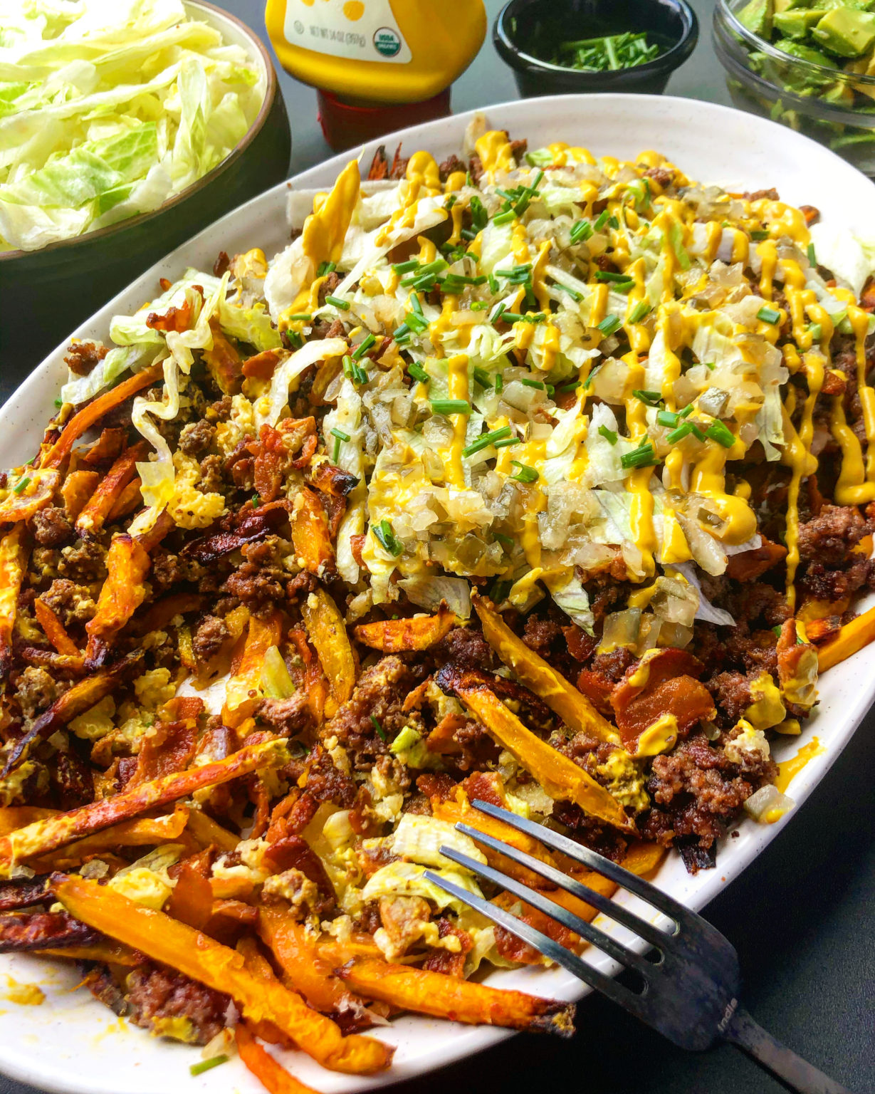 Loaded Bacon Cheeseburger Fries Ash Eats