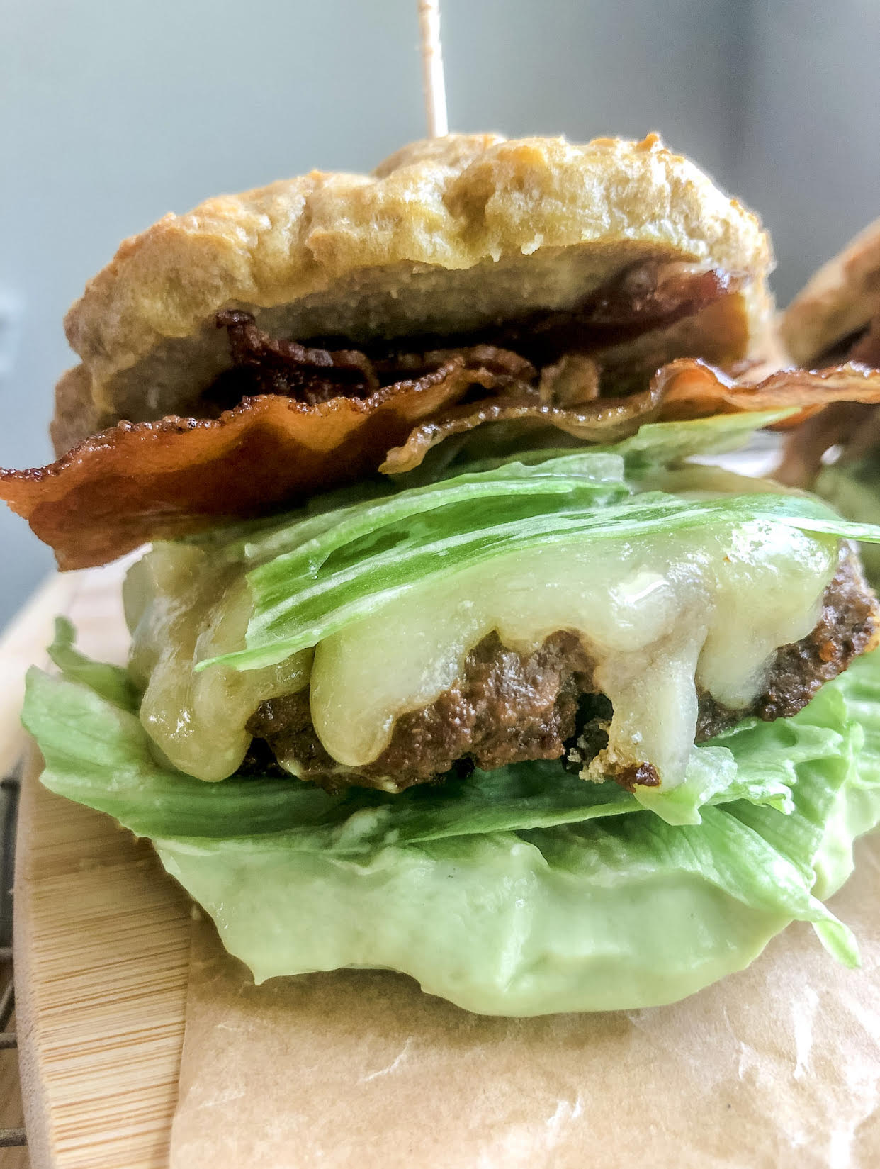 Loaded Bacon Cheeseburger on Carnivore Bun Ash Eats