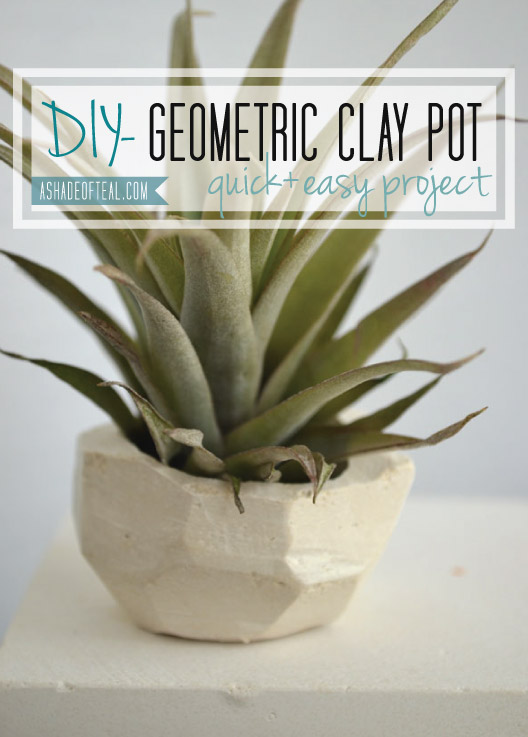 DIY Geo Clay Pot