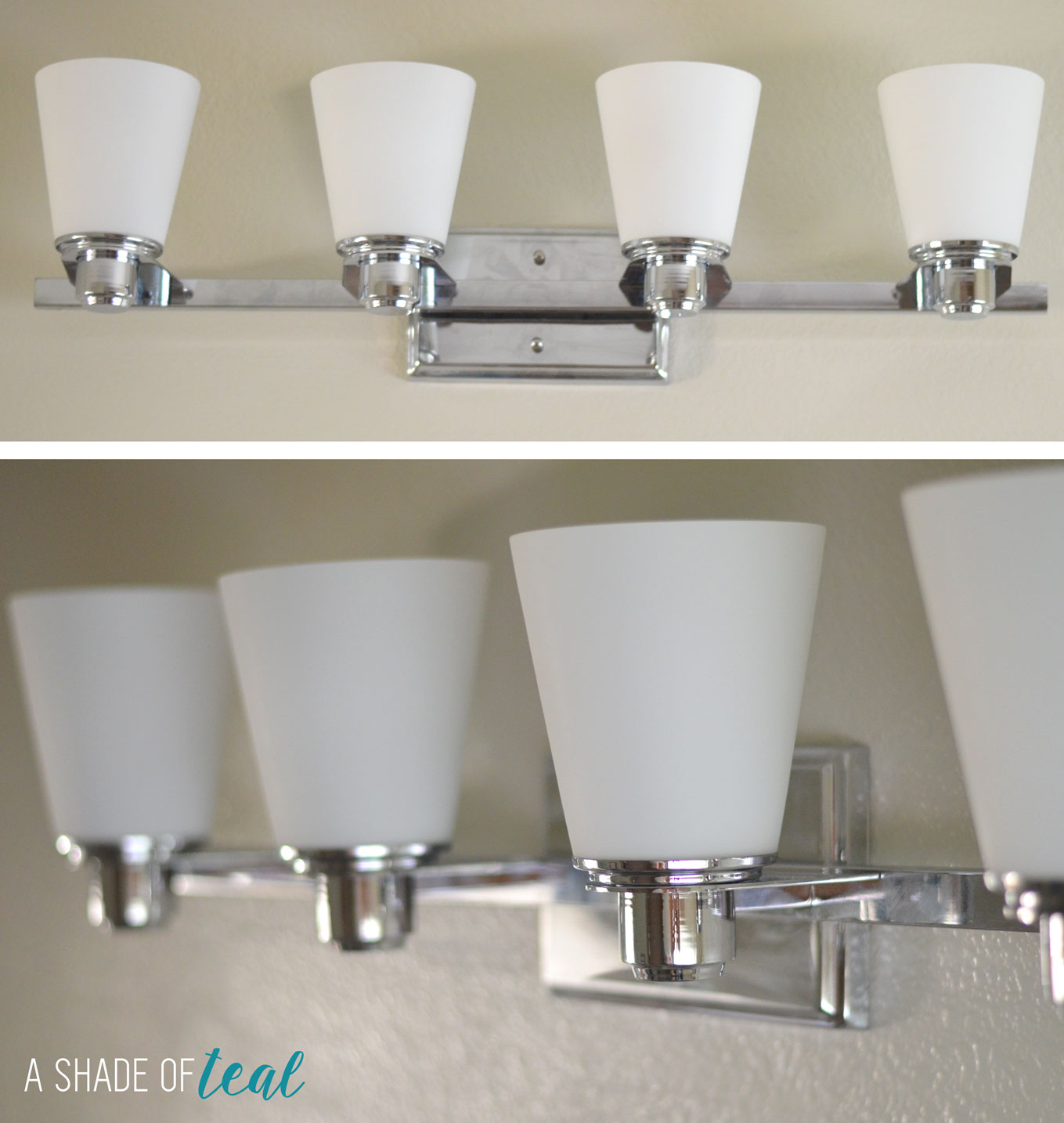 Hall Bath Chronicles New light Fixture