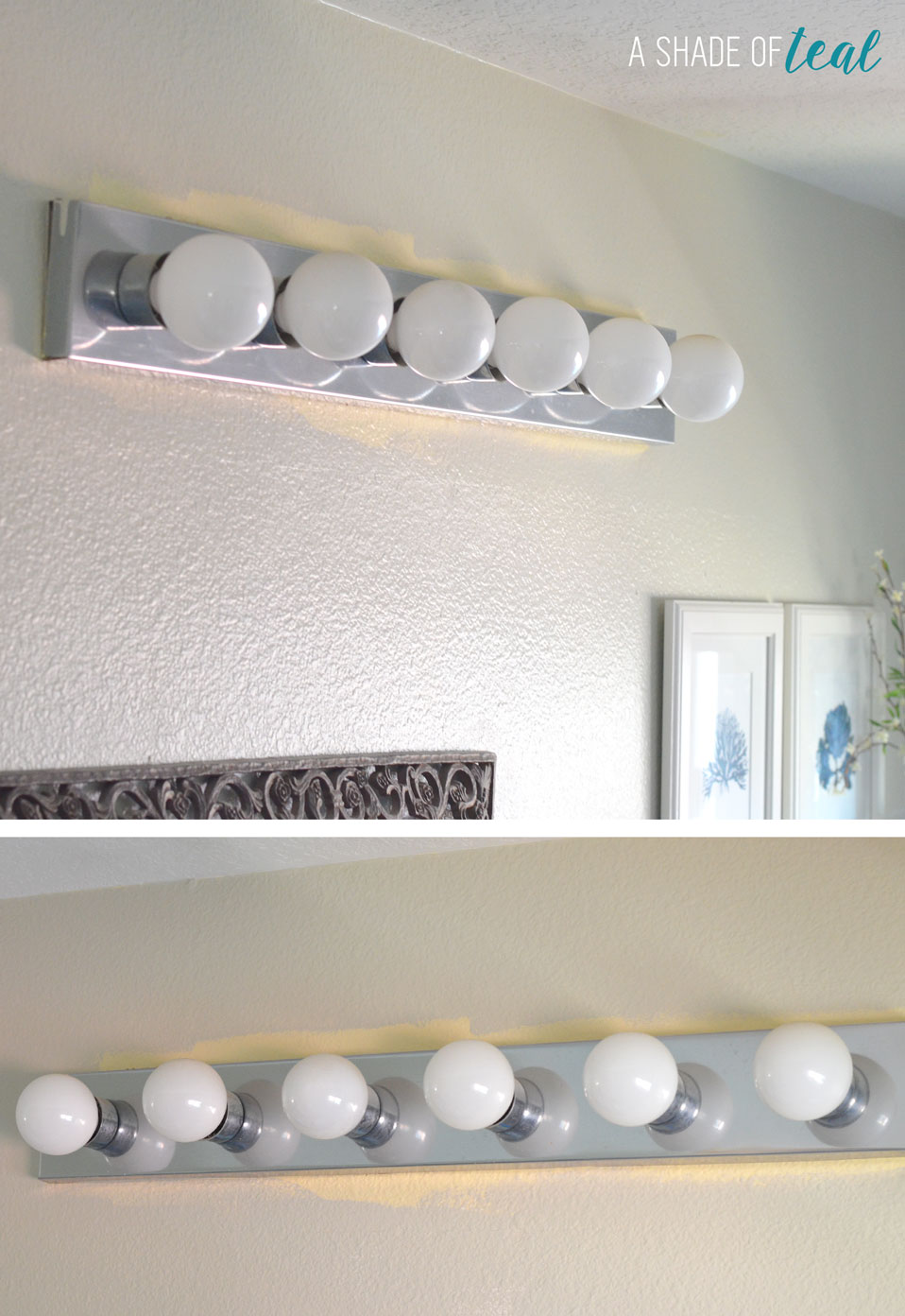 Hall Bath Chronicles New light Fixture