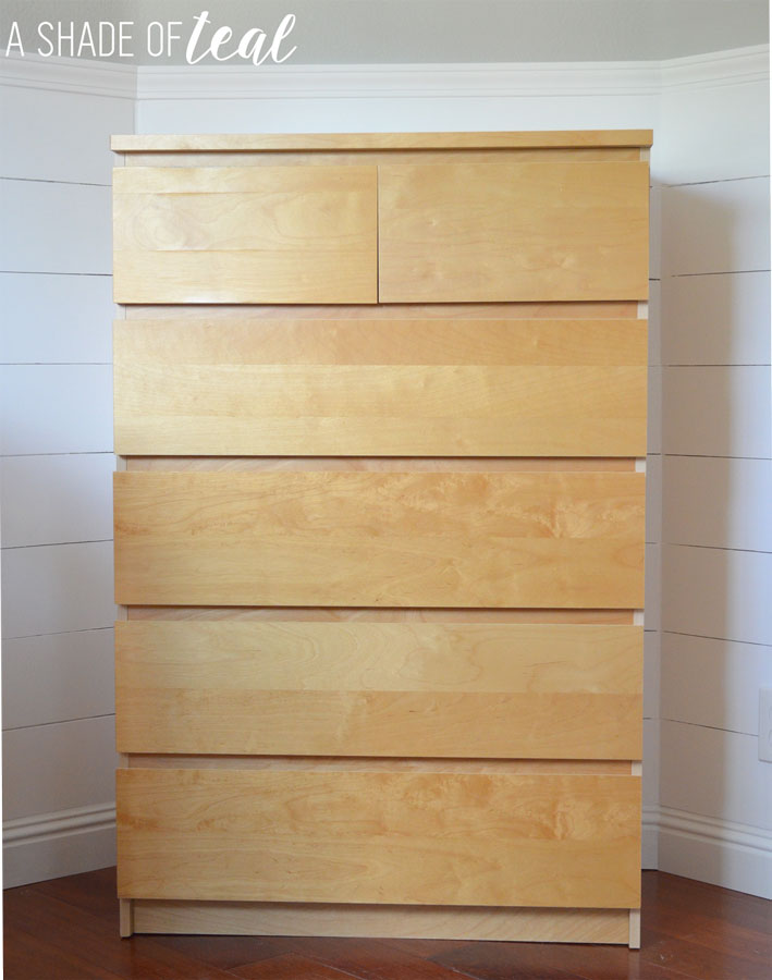 IKEA Malm Dresser Hack for a Rustic Glam Nursery