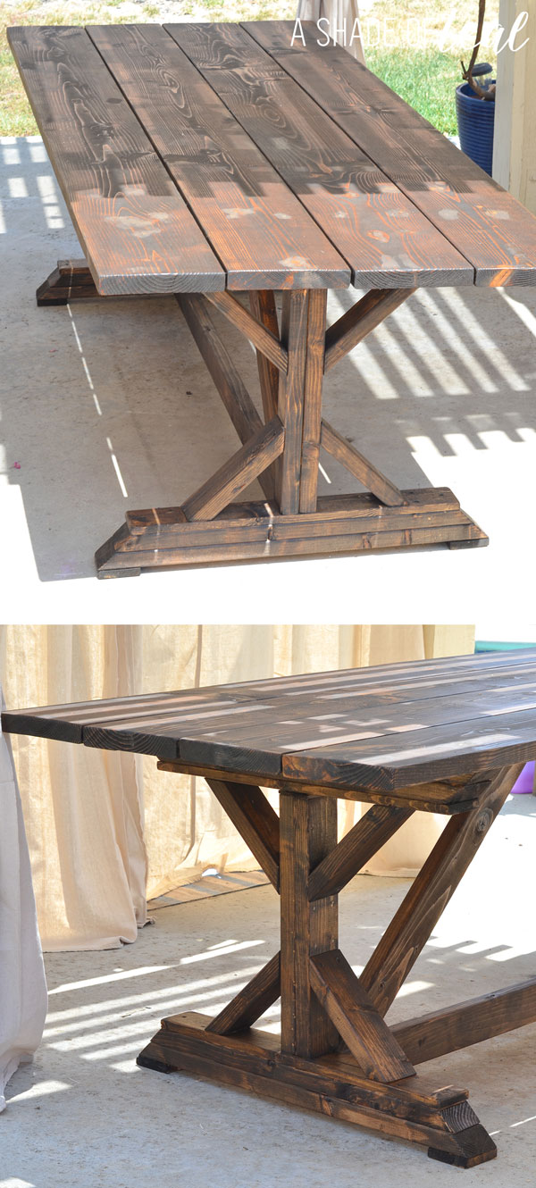 Building a Outdoor Rustic Farmhouse Table