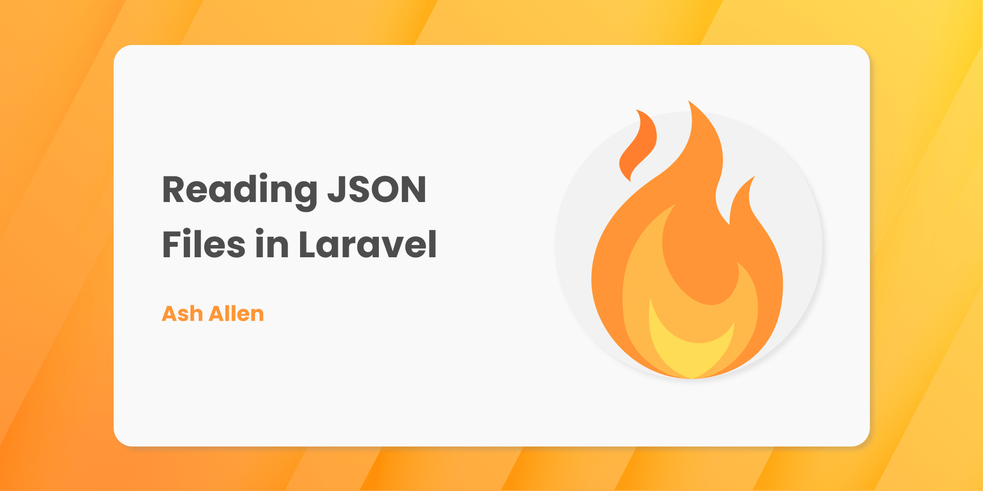 Reading JSON Files in Laravel Ash Allen Design