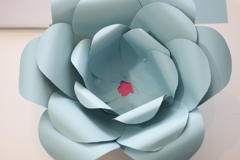 Paper Flower Backdrop Ash and Crafts