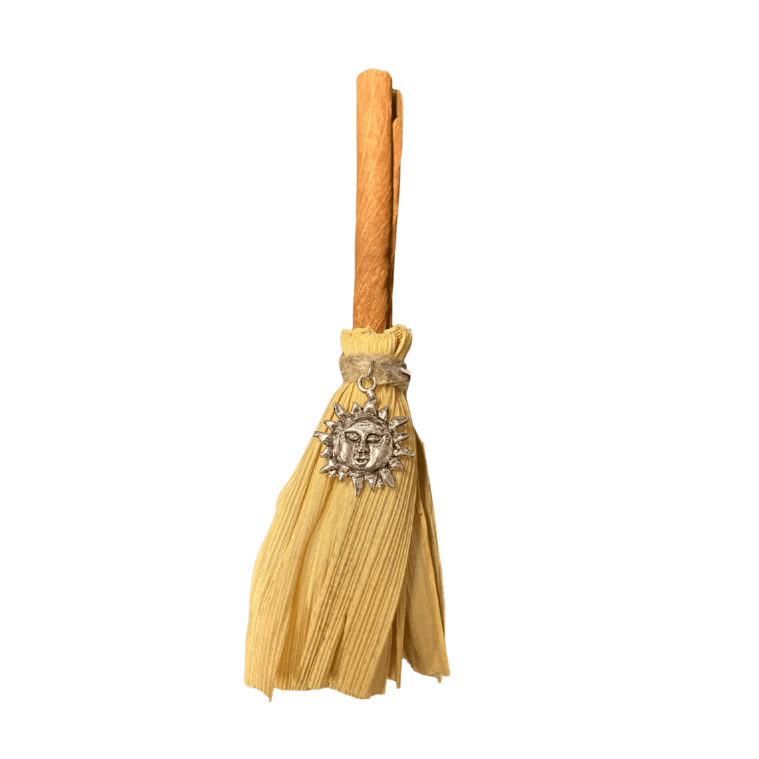 Home Cinnamon and Corn Husk Broom Asherah's Garden
