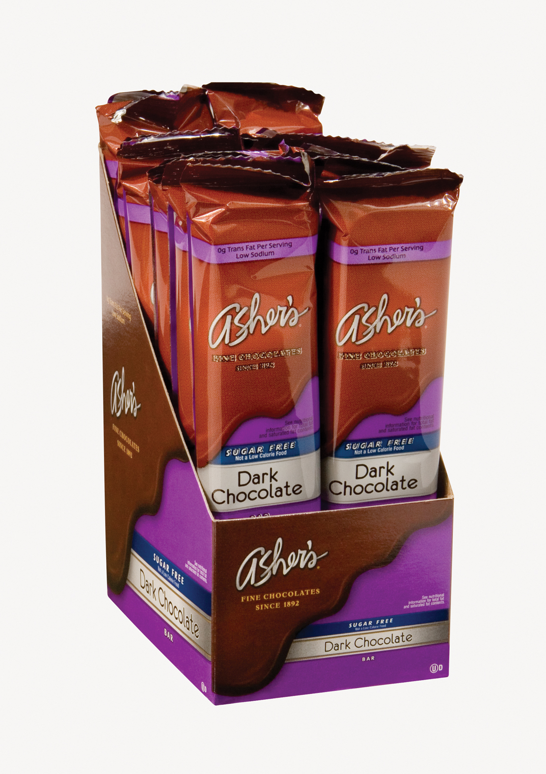 Sugar Free Dark Bars Asher's Chocolate Co.