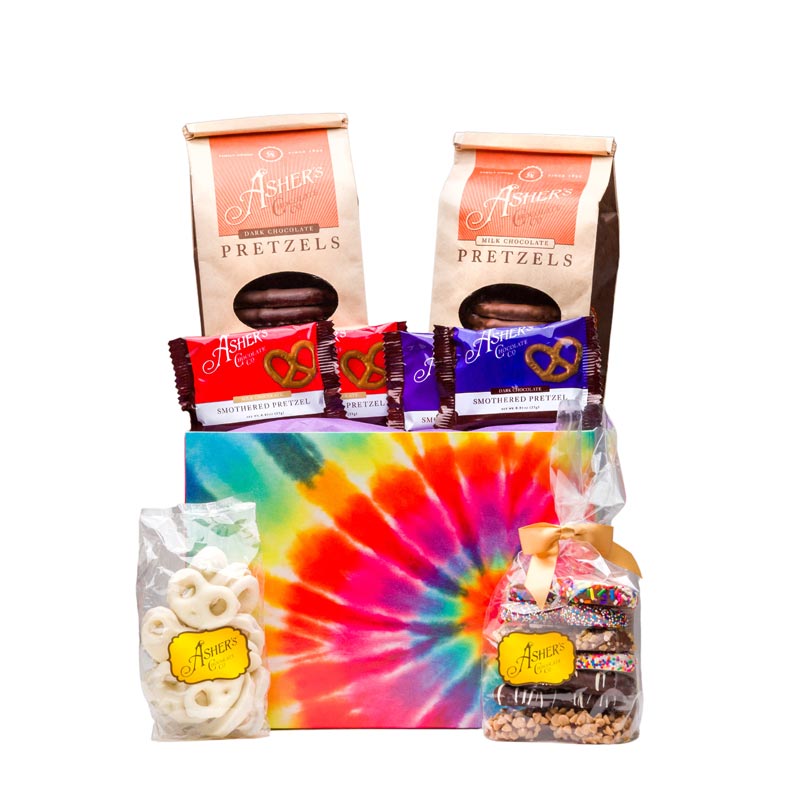 All Things Pretzel Gift Basket Asher's Chocolate Co.