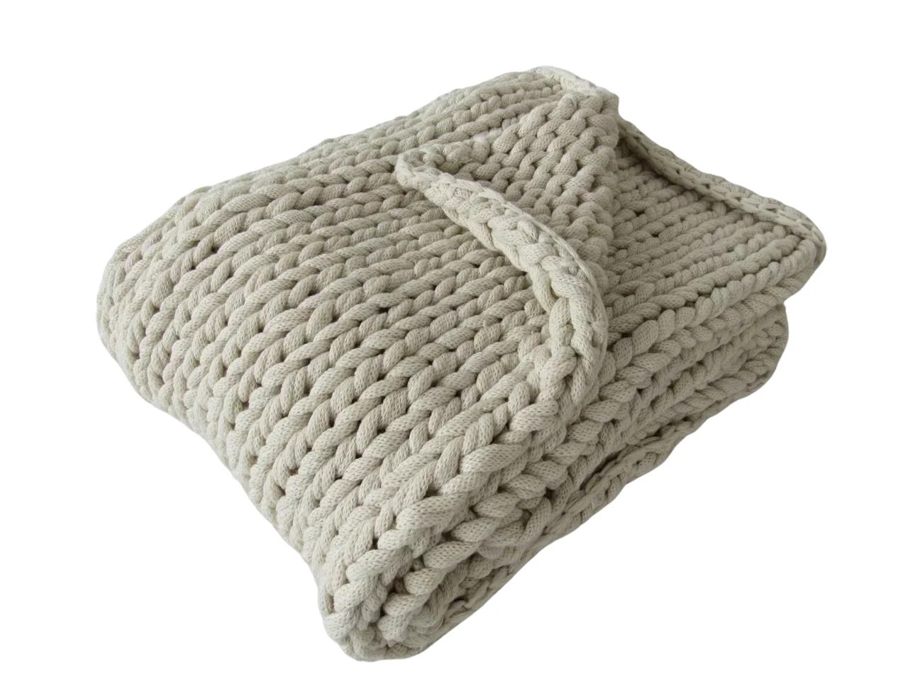 Chunky Cable Knitted Throw Blankets & Throws Manufacturer and Wholesaler
