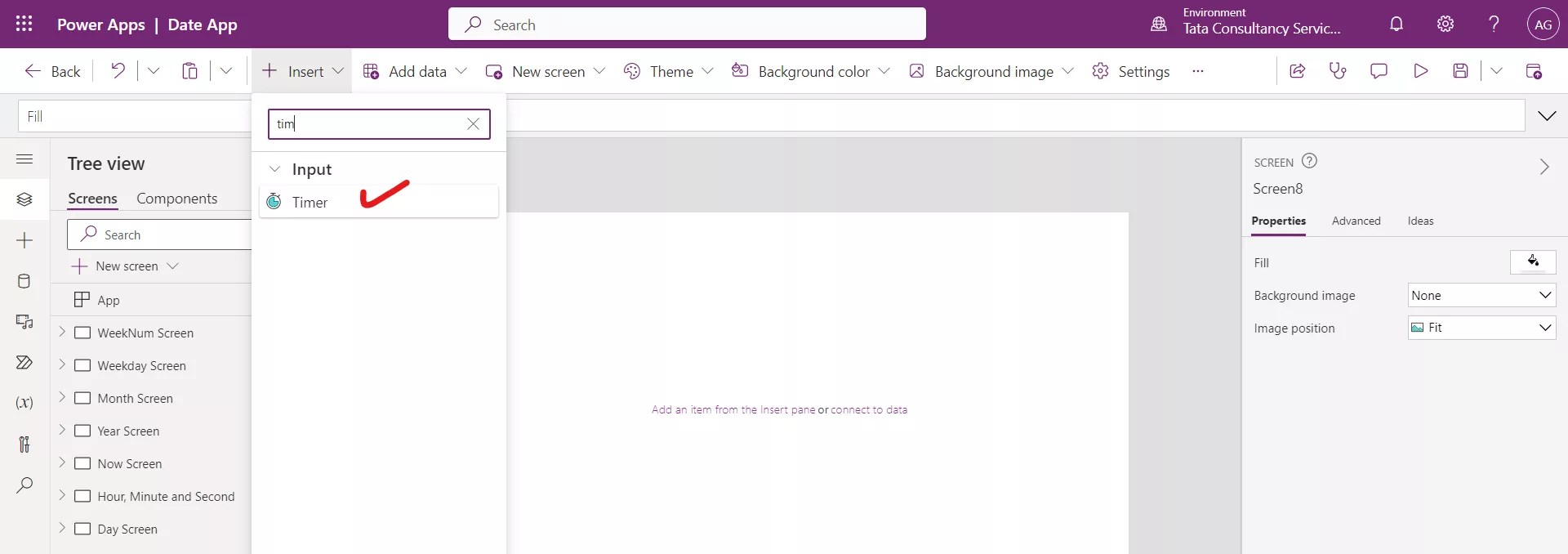 Powerapps Timer control
